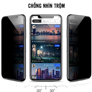 [ Đã có 13/14/15 ] Kính Cường Lực Chống Nhìn Trộm KINGKONG Full Màn cho các dòng Iphone