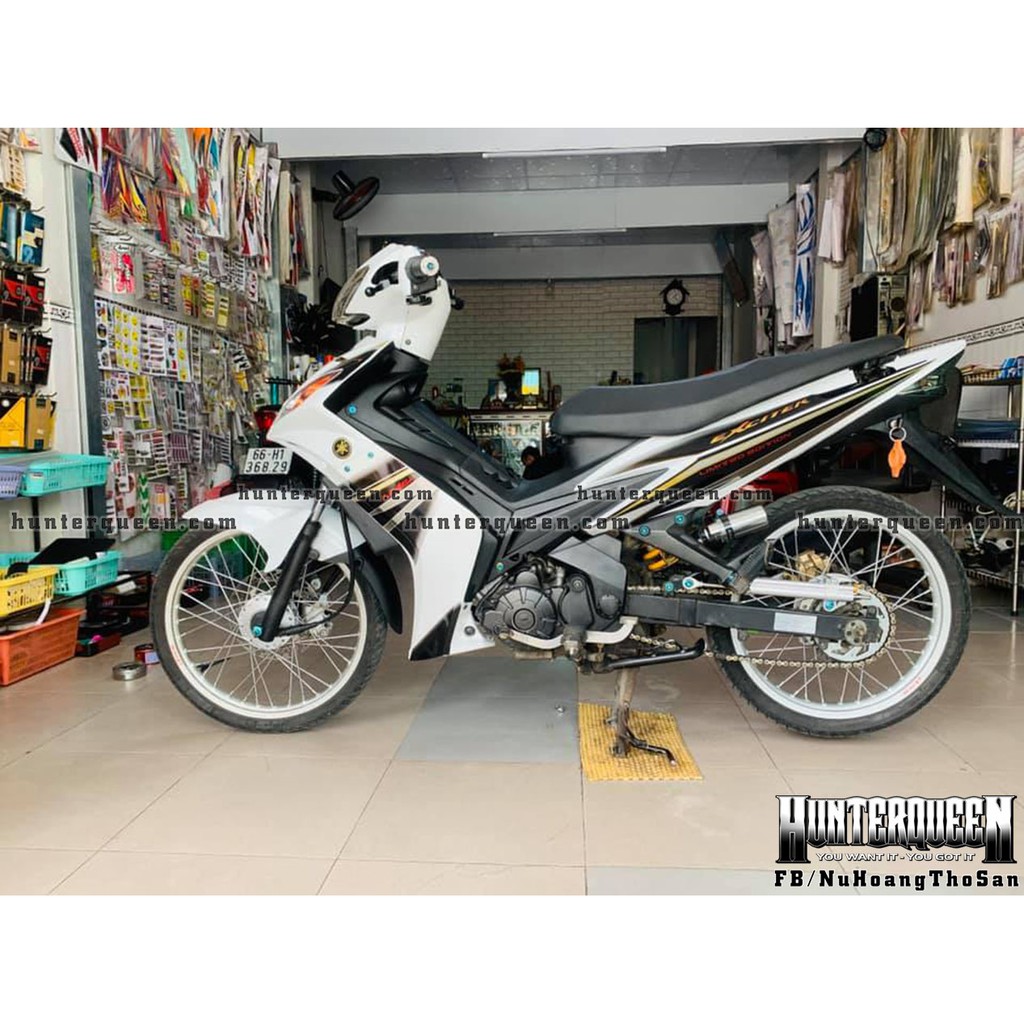 Tem rời xe Exciter 2009, dán xe trắng. Decal chế đẹp, chất lượng cao. Sắc nét, bền màu