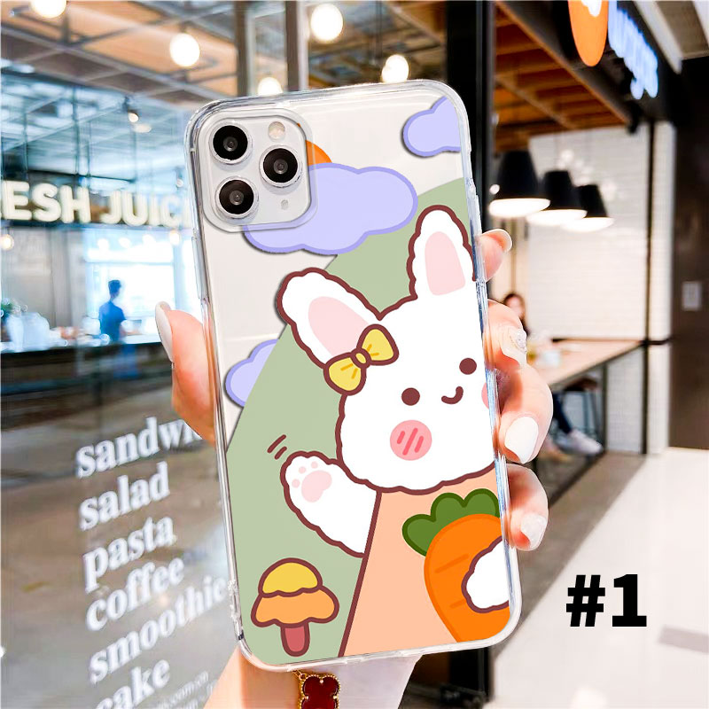 Ốp Lưng Xiaomi Redmi Note 6 6A 7 7A 8 8A 9 9A 9C 9T 10 Pro Max Vỏ Bảo Vệ Vỏ Điện Thoại Mềm Bánh QuyCon Thỏ-2