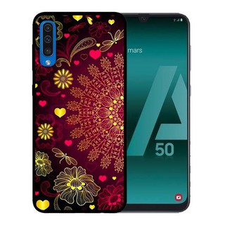 Ốp Lưng Samsung A50 - Mandala Đỏ