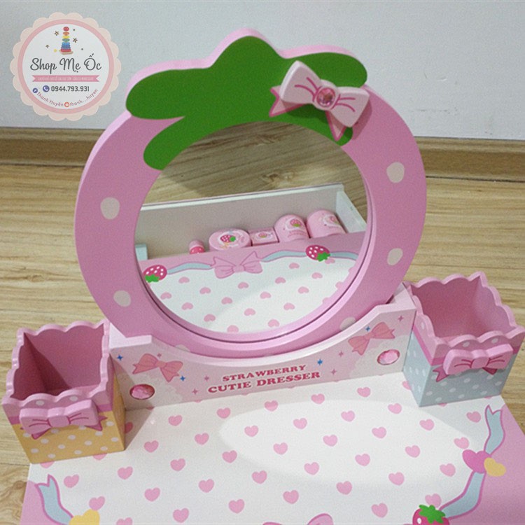 (MOTHER GARDEN chính hãng) Bàn trang điểm Nơ hồng - Sẵn