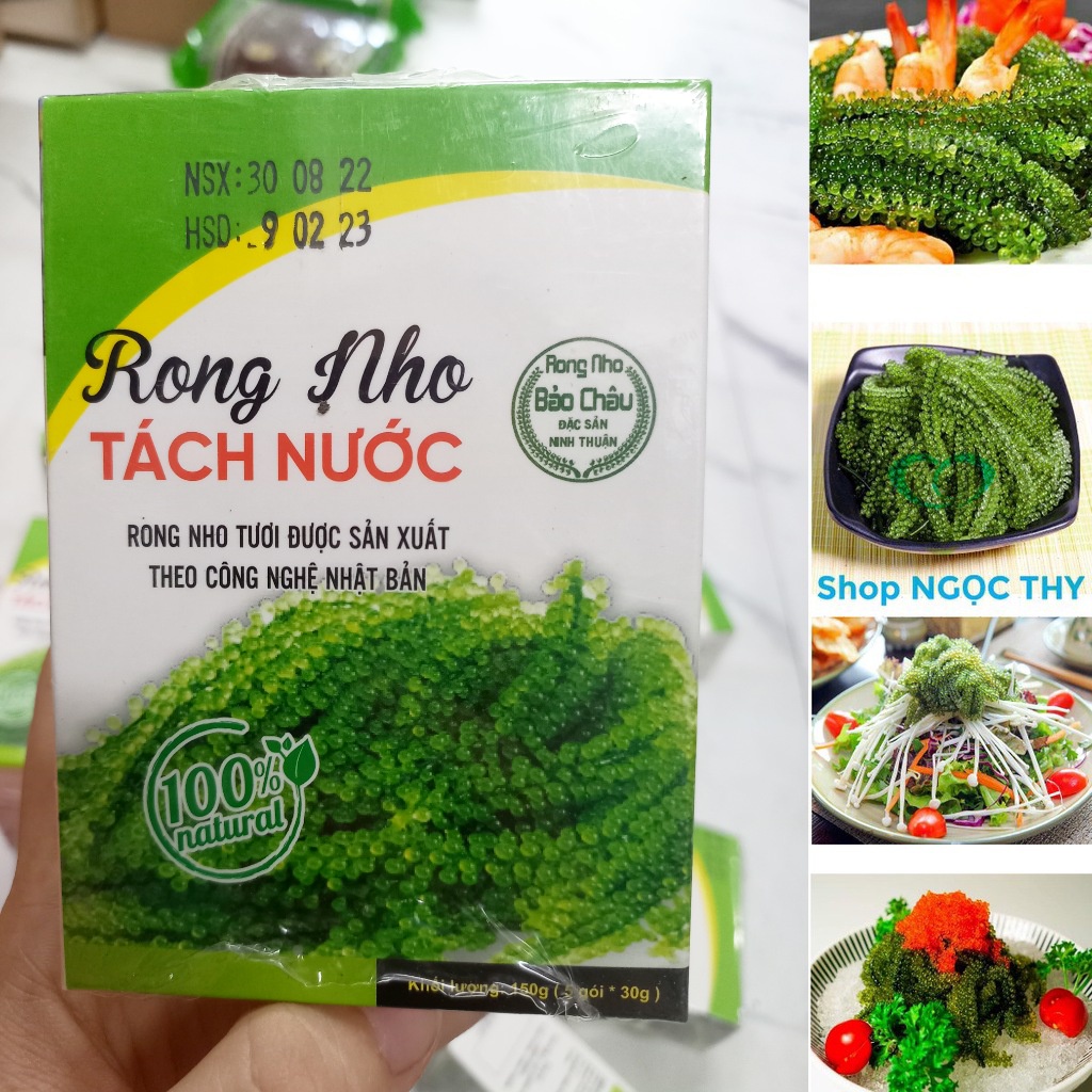 Rong nho tách nước bảo châu ăn salad, xốt mè rang - ảnh sản phẩm 1