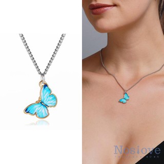 Dây chuyền/Vòng tay hợp kim mặt bươm bướm vẽ màu đơn giản xinh xắn cho nữ