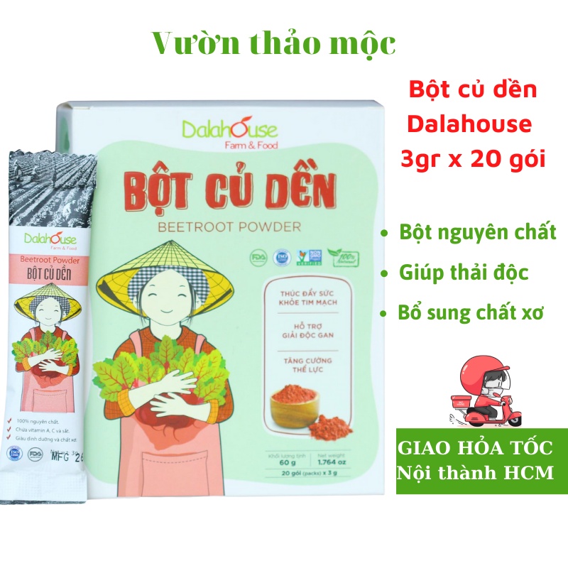 Bột củ dền nguyên chất Bột rau củ sấy lạnh Dalahouse