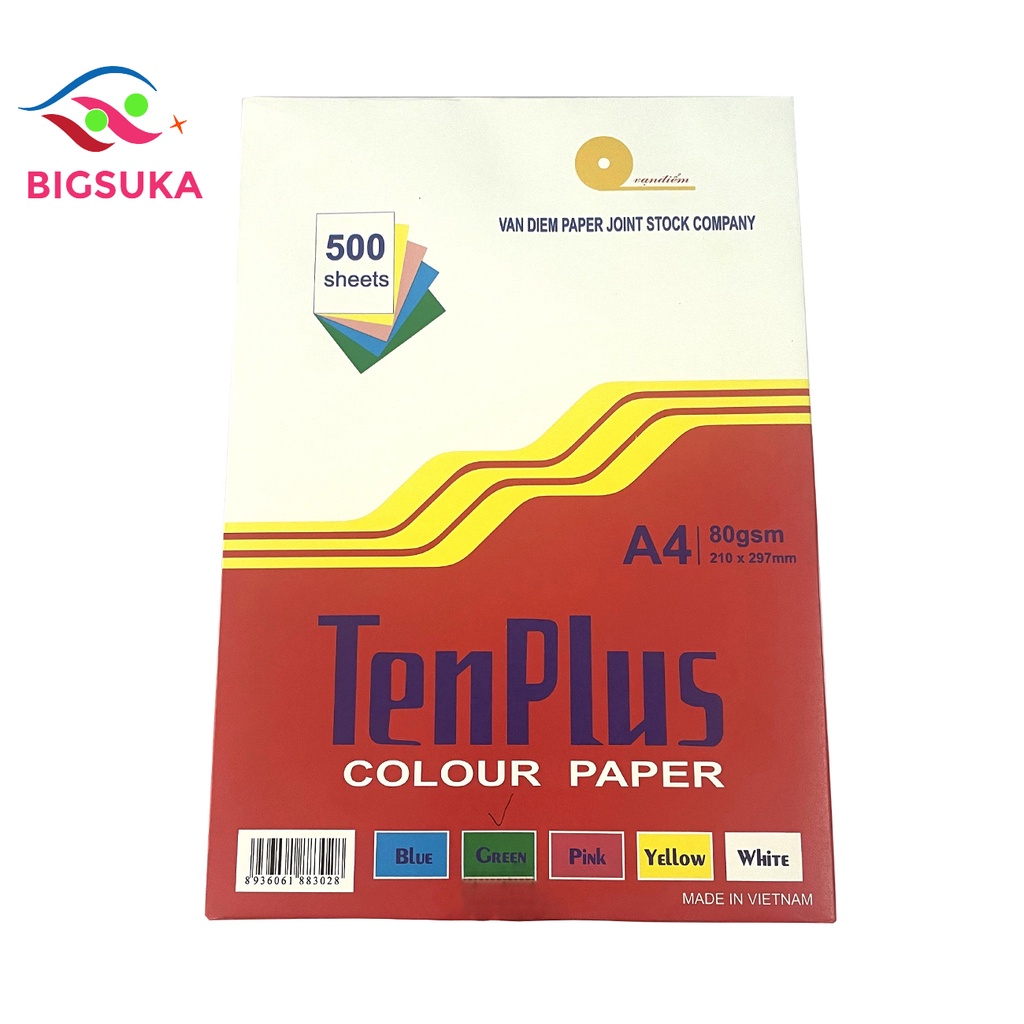 Bìa thái A4TenPlus cứng 160gsm xấp100 tờ BIGSUKA