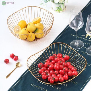 【Ready Stock】Fruit Basket Durable Easy To Clean Iron Solid Sturdy Tight Dishwasher Safe@New