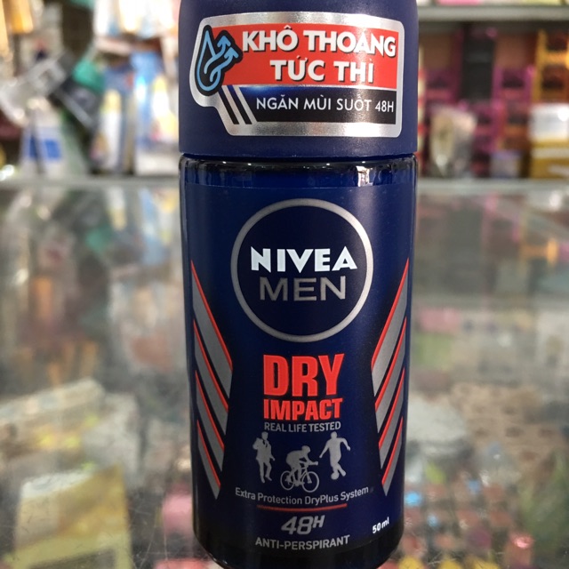 Lăn khử mùi Nivea men khô thoáng ngăn mồ hôi 50ml