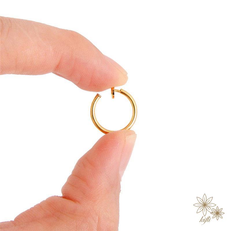 1 Cặp Khuyên Kẹp Mũi 13mm Khuyên kẹp titan tai, môi, mũi bông tai không dị ứng