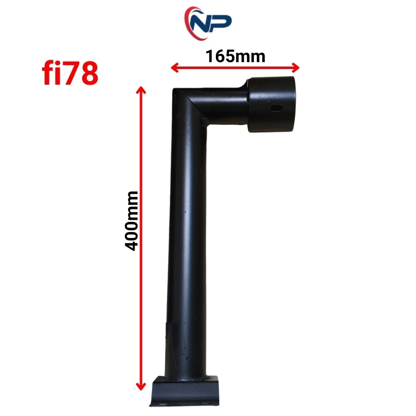 Trụ đèn, Cần Đèn, Giá Đỡ Đèn năng lượng mặt trời UFO chữ L SHOPNHATPHONG kích thước Phi 72