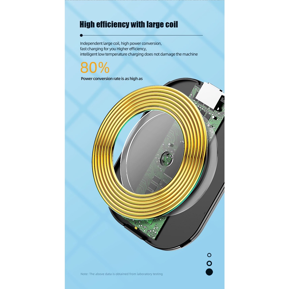 Đế sạc tai nghe không dây 3W Qi thích hợp cho Airpods 2 Pro 3 với cáp dữ liệu Micro USB