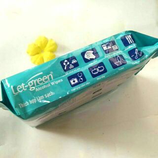 Khăn ướt cồn kháng khuẩn 50miếng (không dùng cho mặt ).