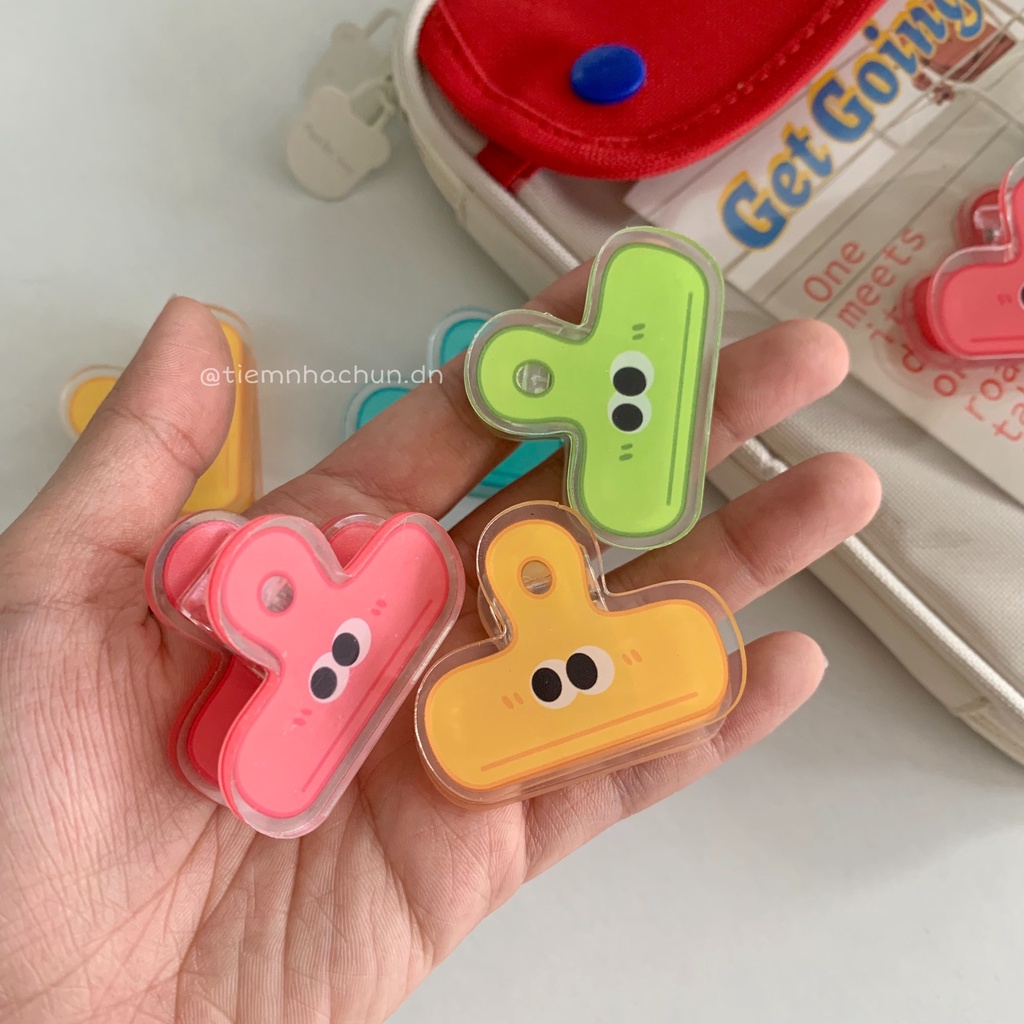 KẸP GIẤY SÂU RÓM COLORFUL (ảnh thật) - Tiệm nhà Chun