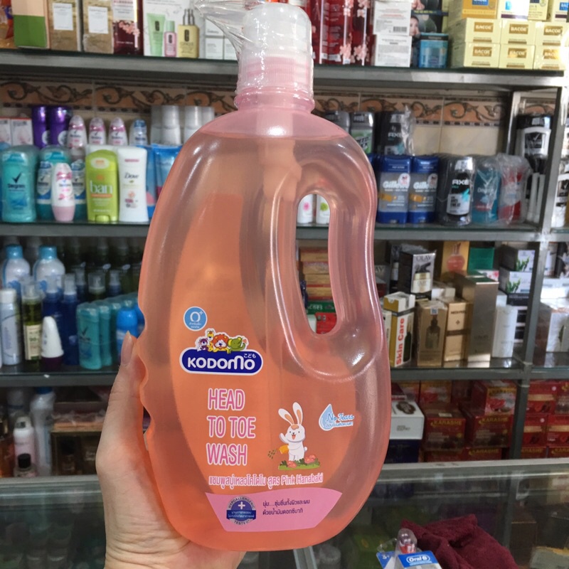 Dầu tắm gội cho bé Kodomo Pink Hanabaki 800ml