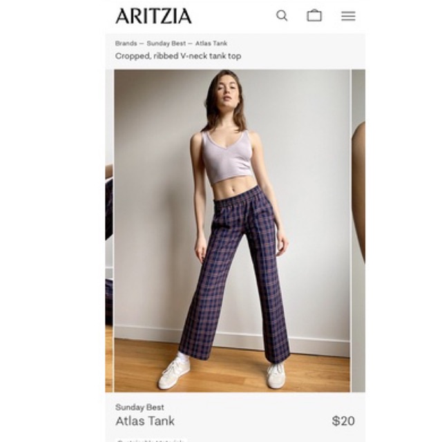 Áo 3 lỗ Aritzia