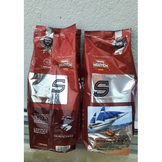 Ca phê Trung Nguyên Chữ S túi 500g ( Date tháng 11 ).