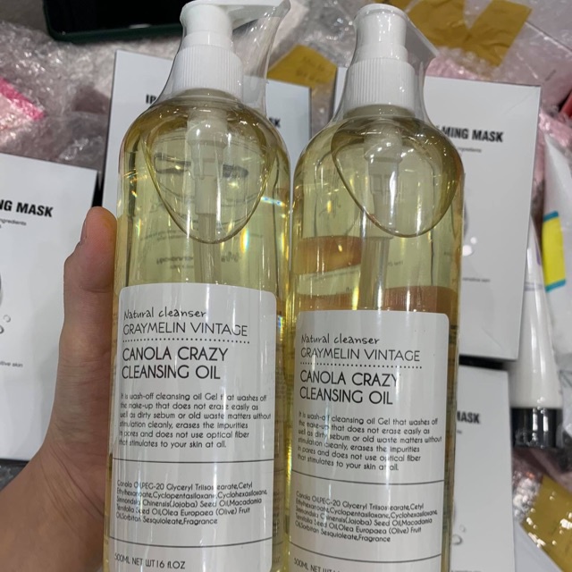Dầu Tẩy Trang Hoa Cải Graymelin Vintage - Canola Crazy Cleansing Oil 500ml
