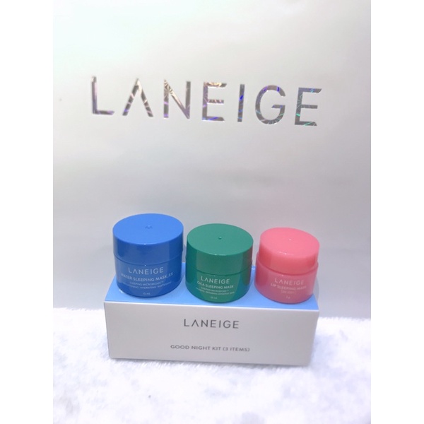 Set 3 Mặt Nạ Ngủ Laneige Sleeping  Good Night Kit 3 Items