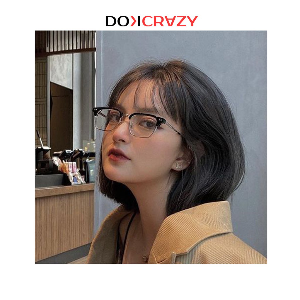Gọng kính cận nam nữ tròng không độ chống ánh sáng xanh BAKAN DOKCRAZY mắt kiếng thời trang dáng vuông có thể cắt cận | BigBuy360 - bigbuy360.vn