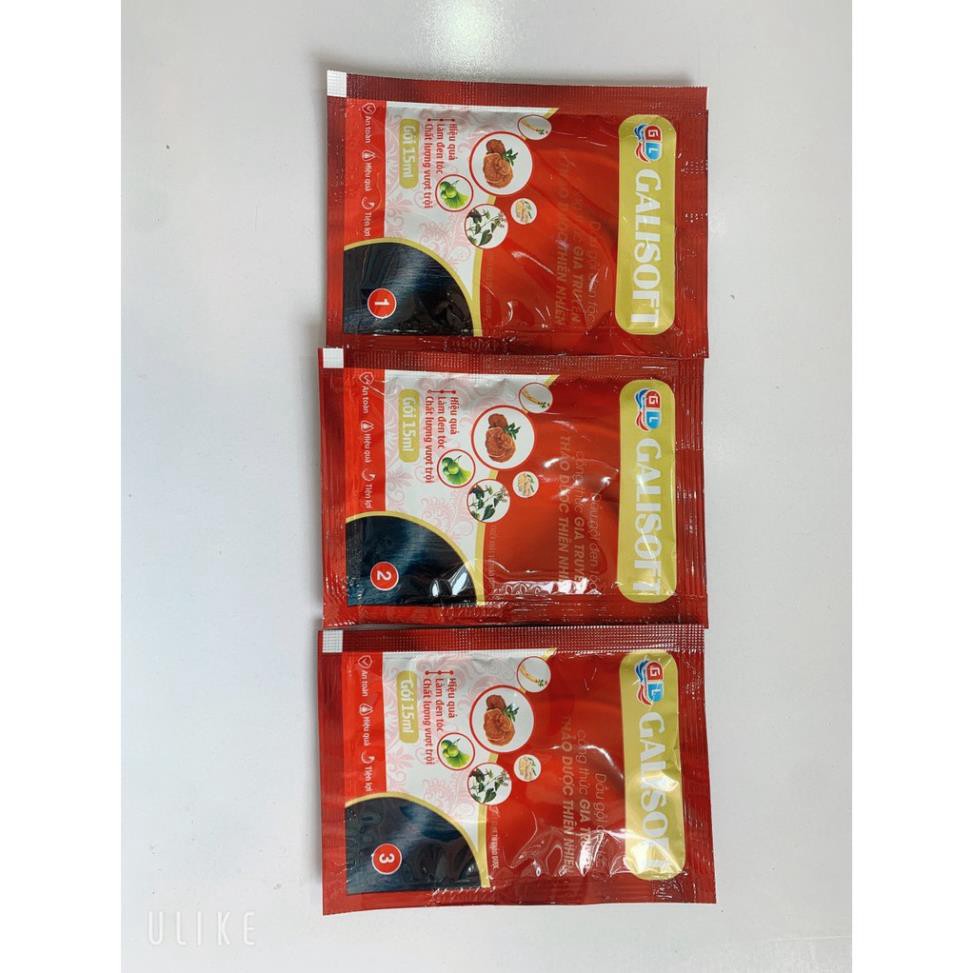 Dầu gội đen tóc thảo dược công thức gia truyền GALISOFT  1 hộp 3 gói. ( Mát Tay ) | BigBuy360 - bigbuy360.vn