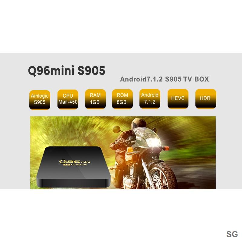 Đầu TV box Q96 Mini HD 16 + 256gb 4K Ultra HD WiFi 2.4G Android 10.1 KèM Phụ KiệN