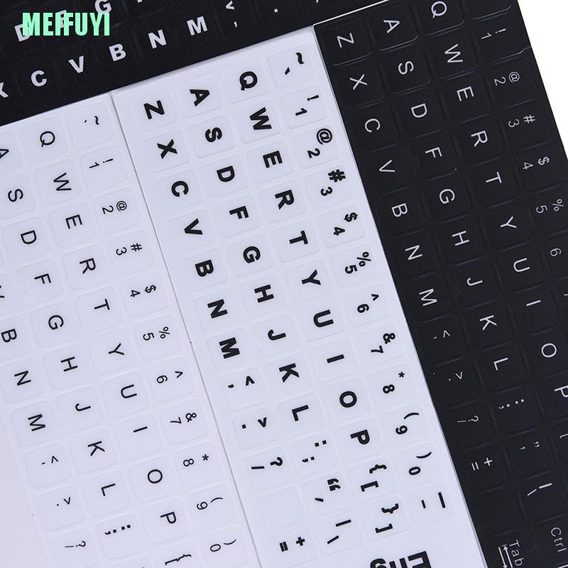 Miếng Dán Bàn Phím Laptop Hình Chữ Cái Tiếng Anh