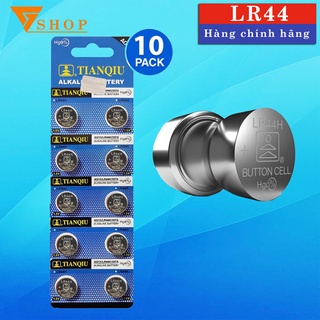 Vỉ 10 pin cúc áo đồng hồ TIANQIU AG13 LR44H 357A LR44 L1154F hàng chuẩn (giá rẻ vô địch)