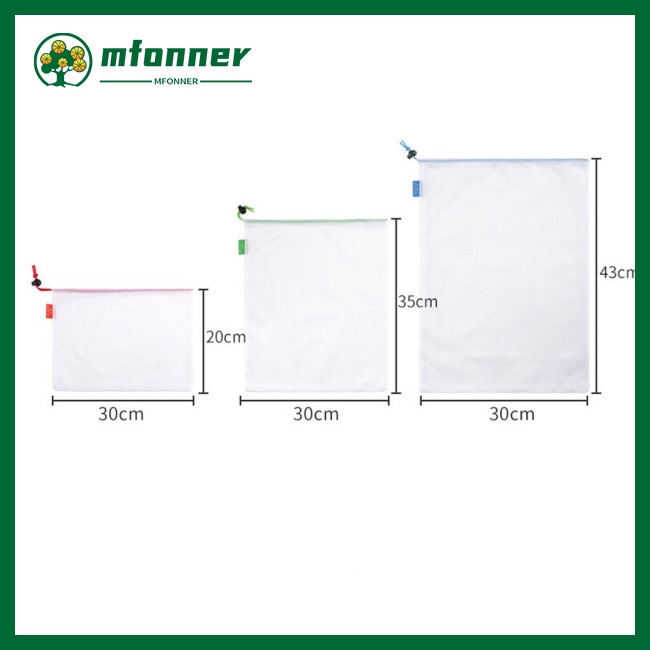 Set 12 Túi Lưới Đựng Thực Phẩm Thân Thiện Với Môi Trường