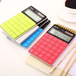 Máy tính touch nhiều màu deli 1589