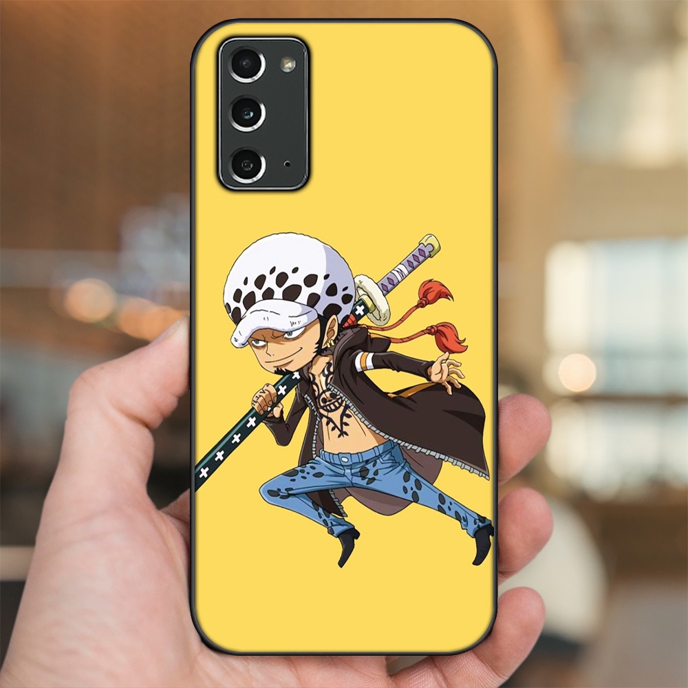 Ốp lưng Samsung Note 20 viền đen in hình Law One Piece