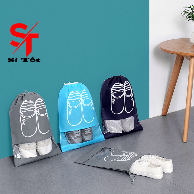 Túi Đựng Giày Có Dây Rút Chống Bụi Bảo Quản Giày Tiện Lợi