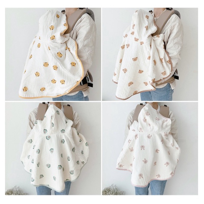 Áo choàng xô thêu DOTTODOT - Made in korea
