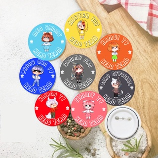 Set Huy hiệu Hero Team 8 cái hình khác nhau