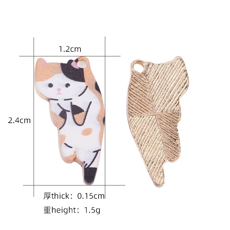 Mới Móc Khóa Hình Mèo Bằng Hợp Kim Dễ Thương