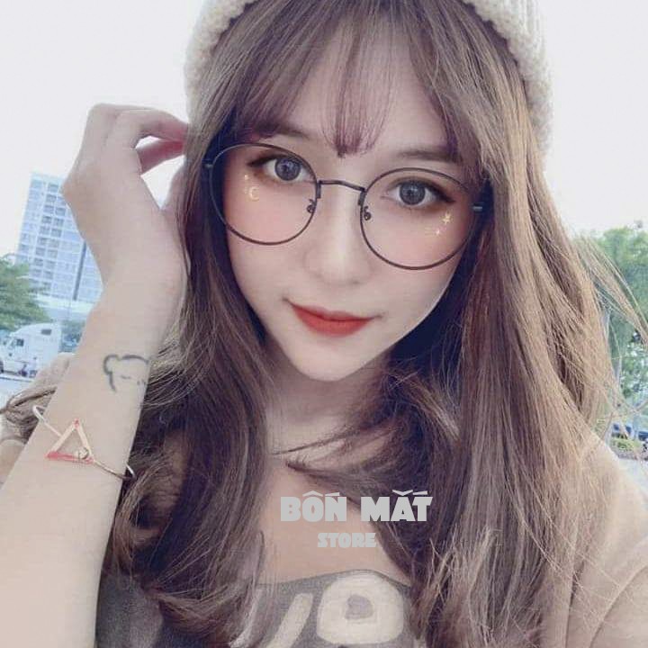 Gọng Kính Cận Kim Loại Tròn X2021 Nam Nữ (Tặng Hộp Khăn) | BigBuy360 - bigbuy360.vn