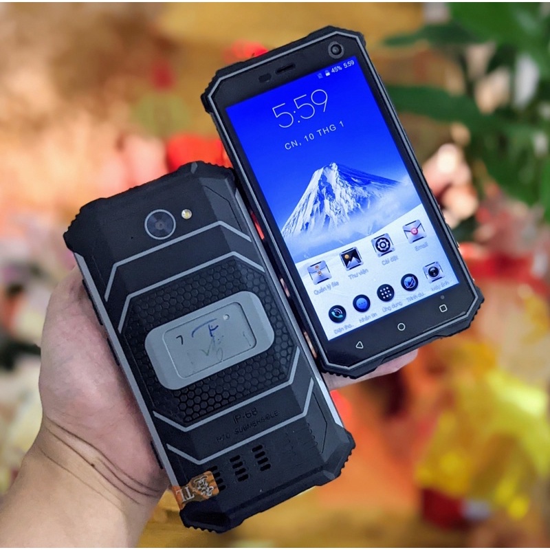 Điện thoại nga siêu bền ginzuzu rs8502 2 sim chống nước full tiếng việt