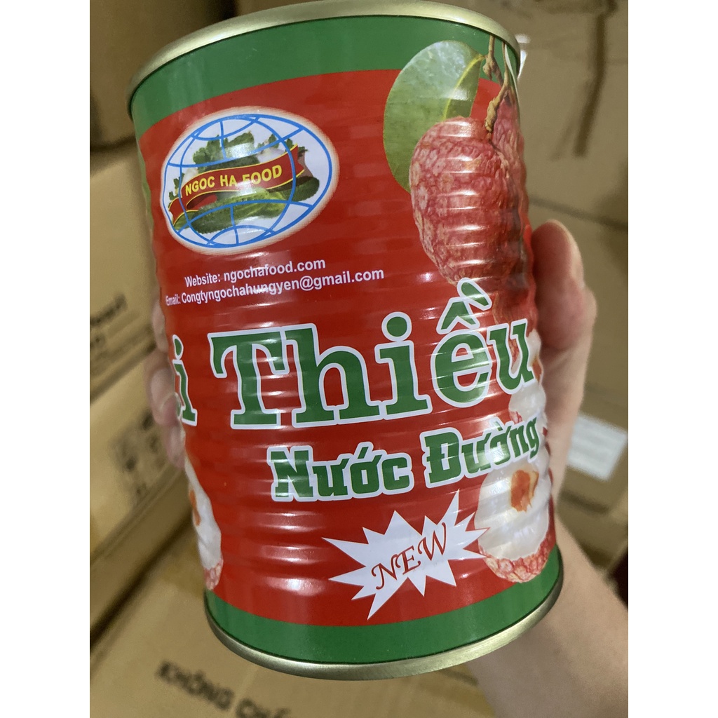 Vải ngâm nước đường Ngọc Hà - 568gr