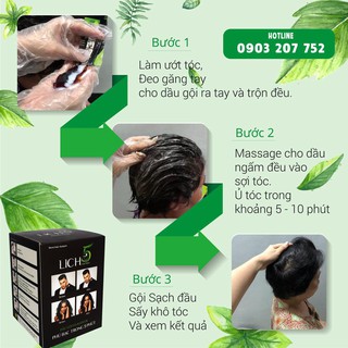 Dầu gội đen tóc, gội là đen Lich5