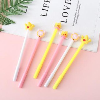 Bút vương miện sakura bút hoạt hình bút dễ thương bút kute viết gel
