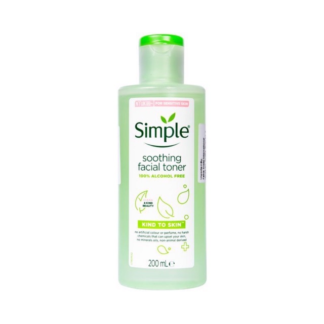 NƯỚC HOA HỒNG SIMPLE SOOTHING FACIAL TONER