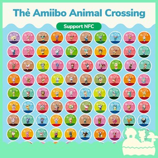 Thẻ Phụ Kiện Amiibo NFC Dân Làng Village Dạng Tròn Cho Game Animal Crossing Trên Nintenso Switch, Nintendo Switch Lite