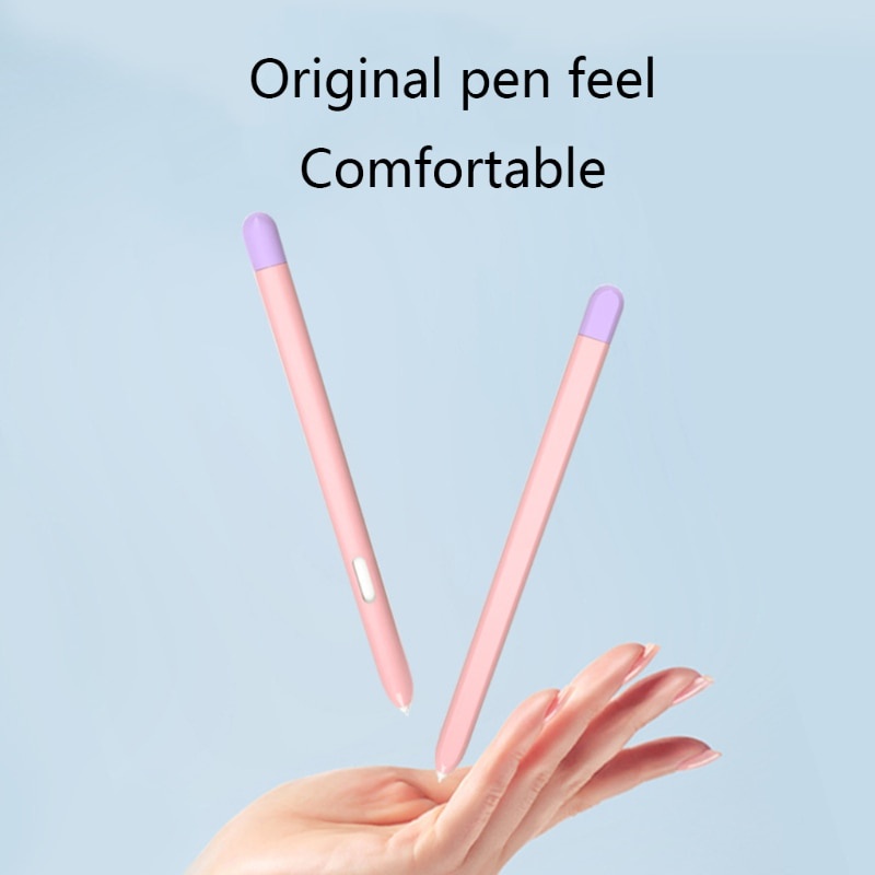 Ốp lưng silicon mềm bảo vệ bút cảm ứng màu tương phản phong cách sang trọng cho samsung galaxy tab s9 s8 s6 lite / s7