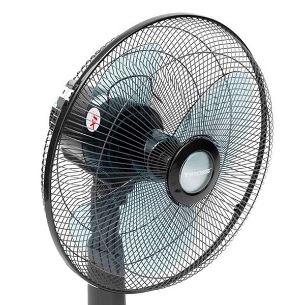 Quạt lửng 16&quot; TIROSS, 50W, màu ghi đậm có điều khiển, 3 chế độ gió, hẹn giờ (mới)