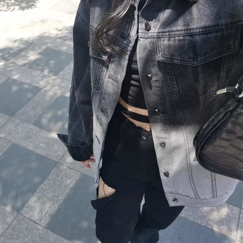 Áo khoác bò | áo khoác Jeans hai màu cho nữ