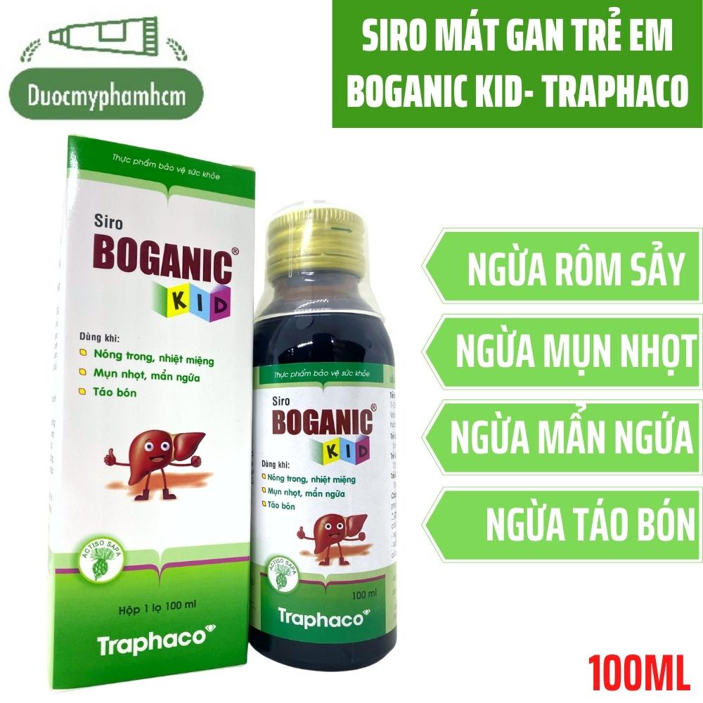 Siro Mát Gan Dành Cho Trẻ Em Boganic Kid - Giúp trẻ mát gan, giải độc, ngừa rôm sảy, mụn nhọt- Chai 100ml