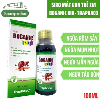 Siro Mát Gan Dành Cho Trẻ Em Boganic Kid - Giúp trẻ mát gan, giải độc, ngừa rôm sảy, mụn nhọt- Chai 100ml