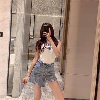 Quần giả váy bò rách, Chân váy bò nữ
