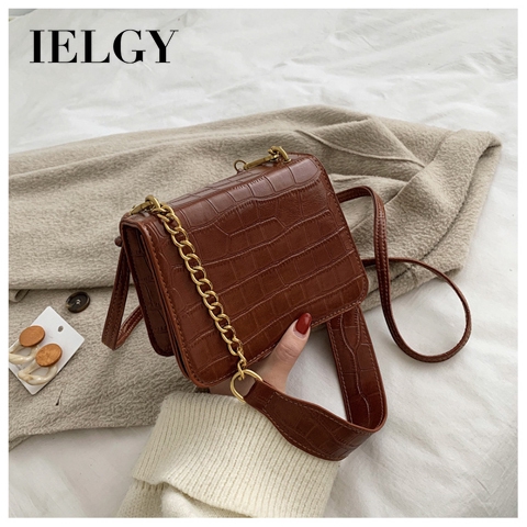 Túi đeo chéo kích thước nhỏ gọn họa tiết giả da cá sấu thời trang cho nữ | BigBuy360 - bigbuy360.vn