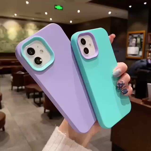 Ốp Điện Thoại Silicon Dẻo Màu Trơn Chống Sốc 3 Trong 1 Cho iPhone 14 13 12 11 Pro Promax 6 6S 7 8 Plus X XR XSMax SE | BigBuy360 - bigbuy360.vn