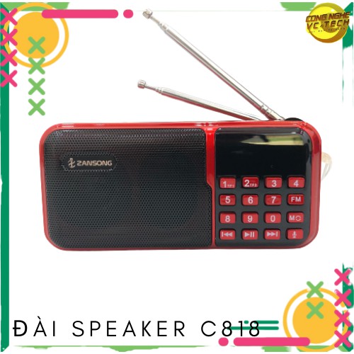 ĐÀI NIỆM PHẬT ĐÀI FM ZANZiiONG C818 - MINI DIGHAL SPEAKER C818 .