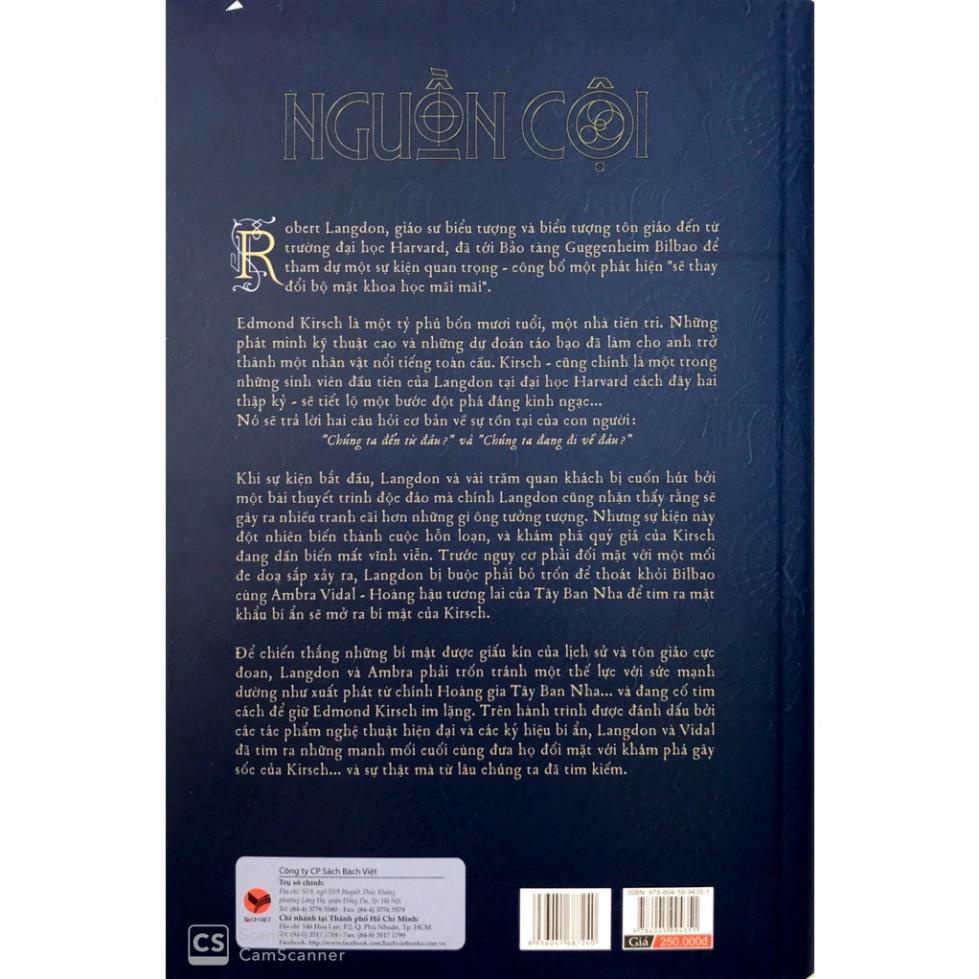 Sách - Nguồn Cội - Dan Brown - Bìa cứng - Bách Việt